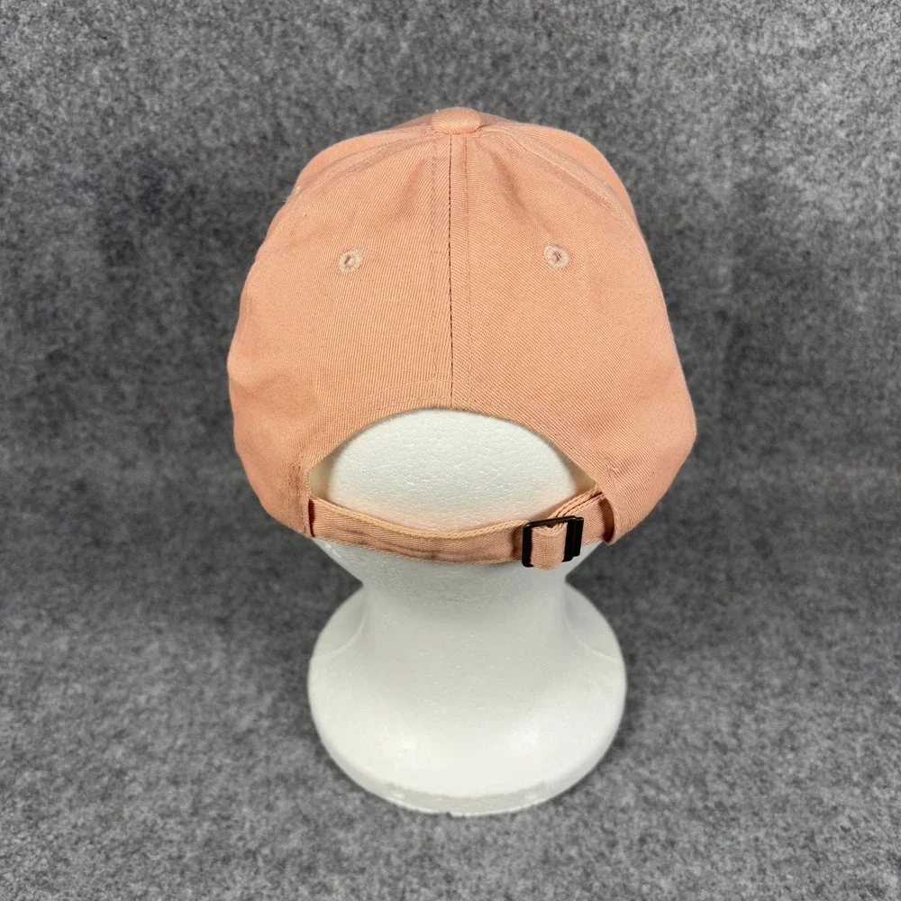 Unbranded Womens Dog Mom Baseball Cap One Size Peach Embroidered Cotton Hat